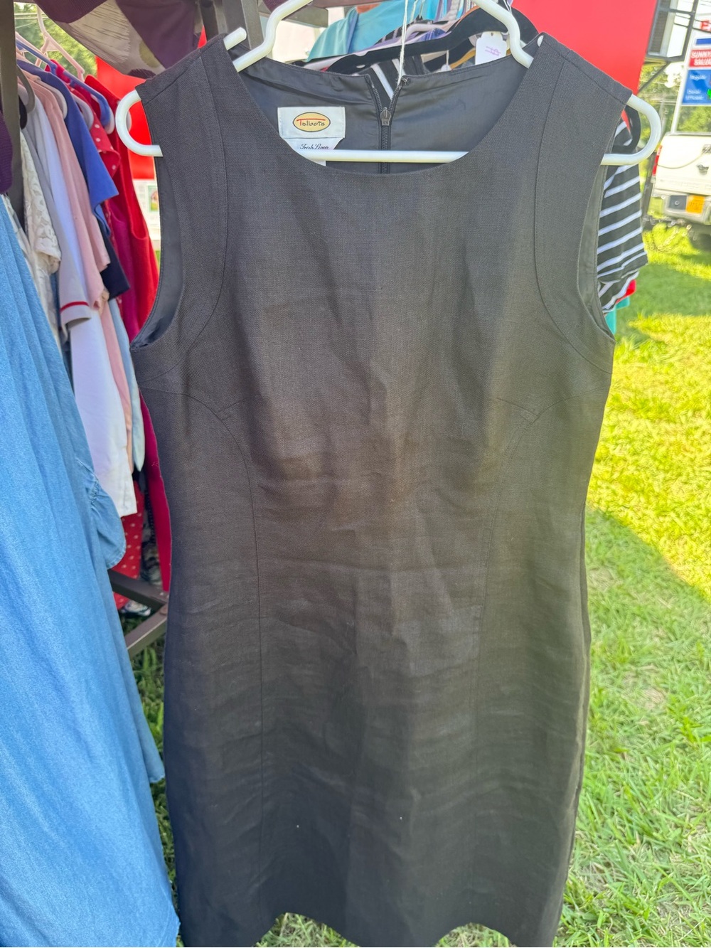 Talbots Black Sleeveless Sheath Dress